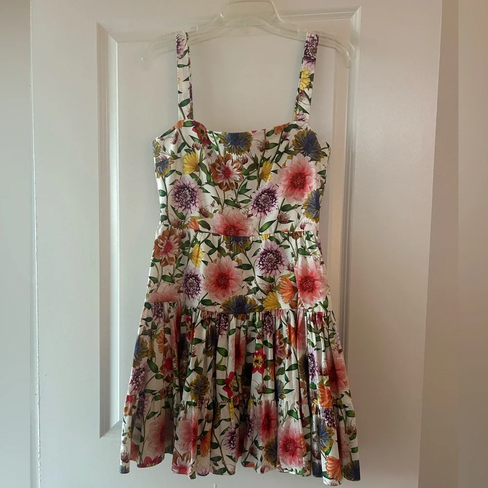 Borgo De Nor Freddie Dress In Summer Garden Pink - Picture 2 of 3
